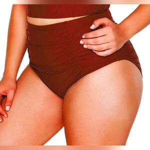 🌺 Women's Plus Size High Waisted Swim Bottoms